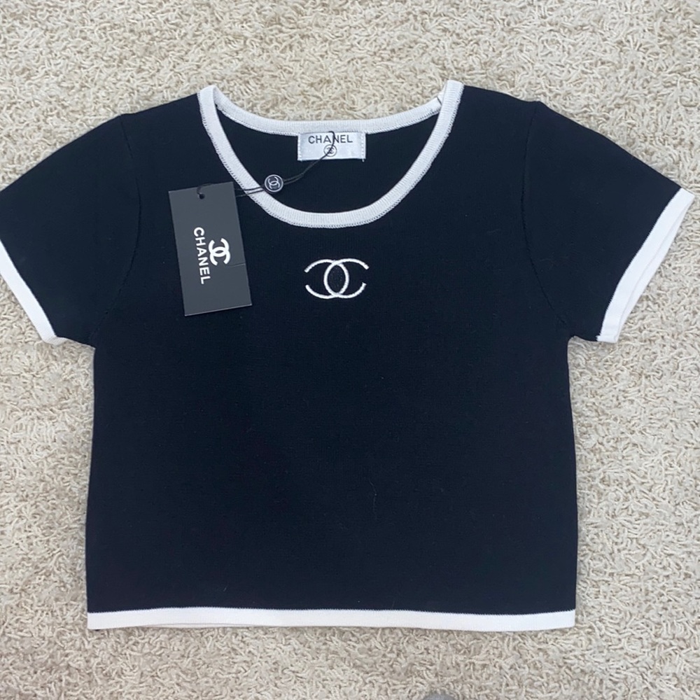 Ch*nel Inspired baby tee